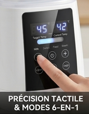 Chauffe-biberon électrique rapide 6 en 1, NeliaWarm