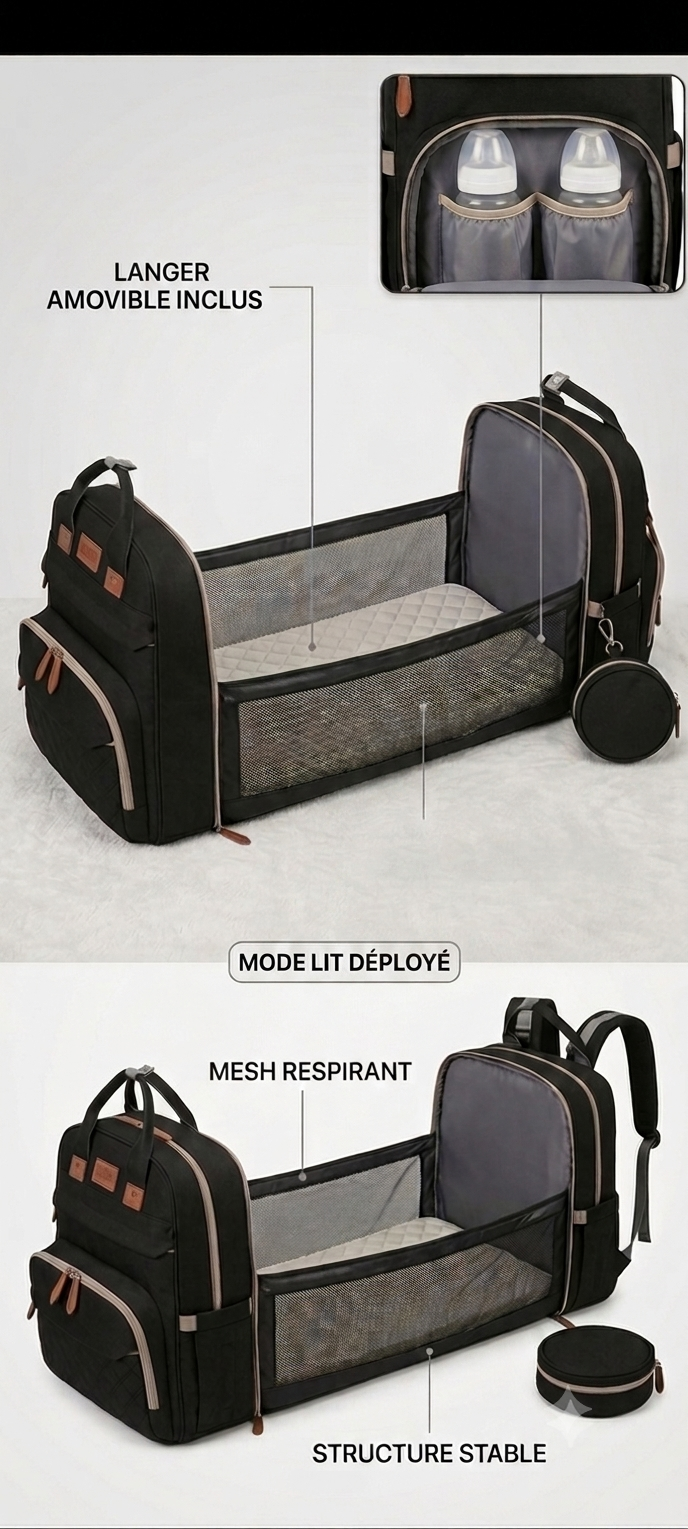 Nomad Baby – Le sac à langer qui suit votre rythme de vie