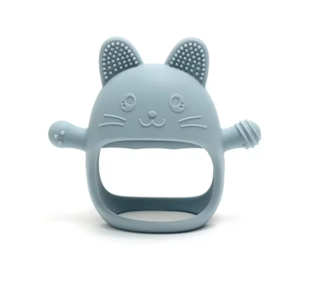 NeliaGrip – Mitaine de dentition lapin en silicone alimentaire