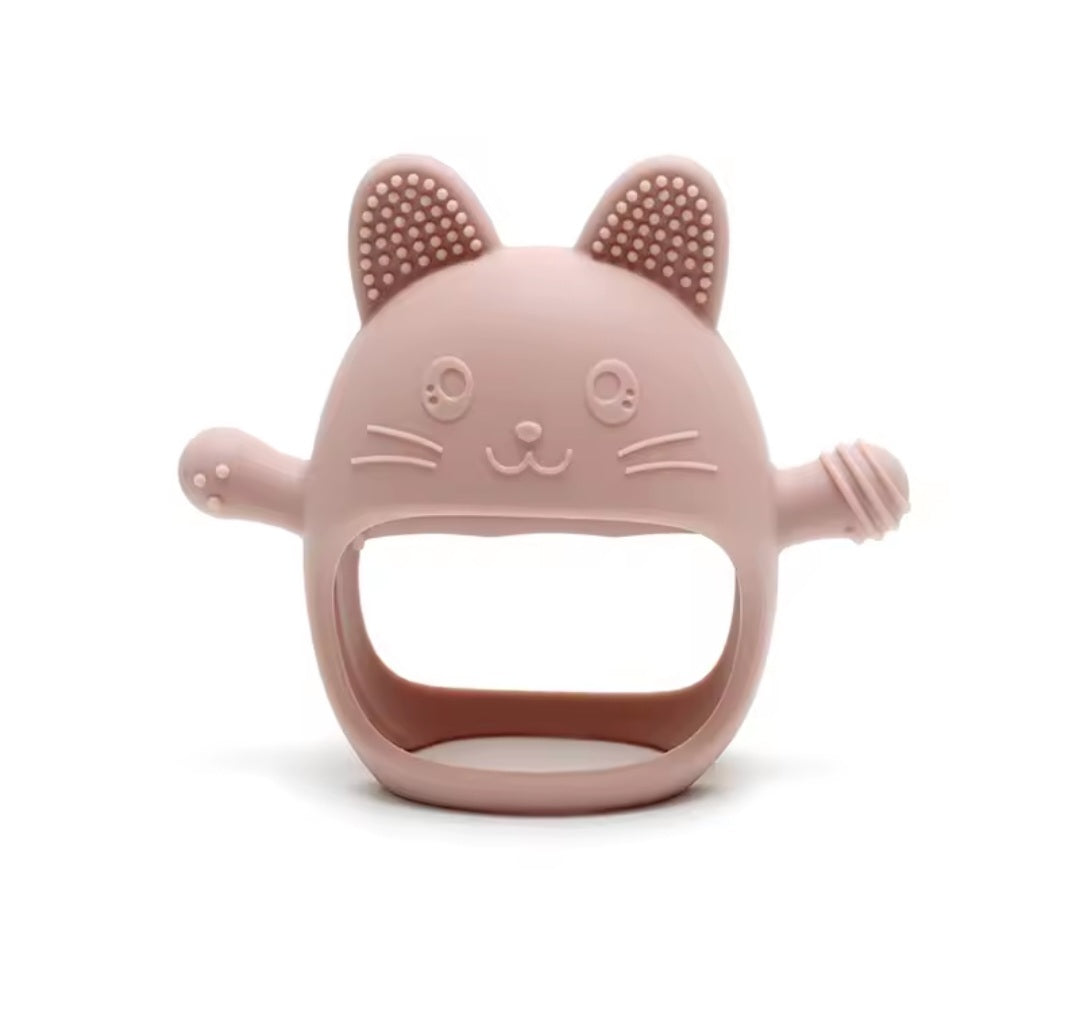 NeliaGrip – Mitaine de dentition lapin en silicone alimentaire