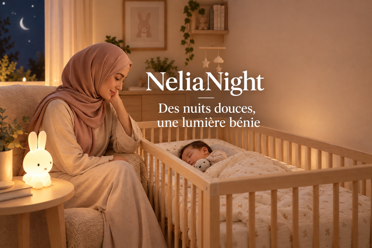 NeliaNight — Bannière PC avec slogan